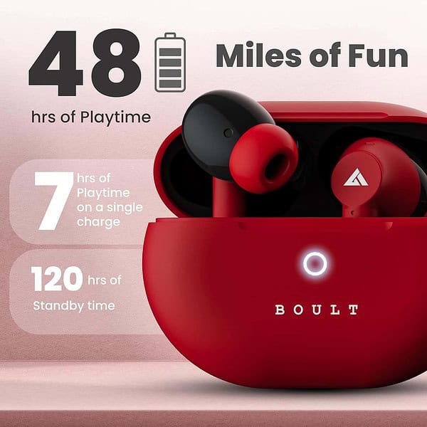Boult Audio K40 Earbuds Berry Red 3 min - LXINDIA.COM