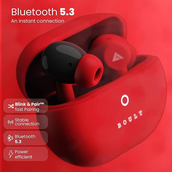 Boult Audio K40 Earbuds Berry Red2 - LXINDIA.COM