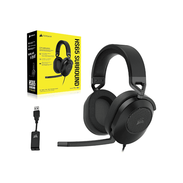 Corsair HS65 Surround Wired Carbon 2 - LXINDIA.COM